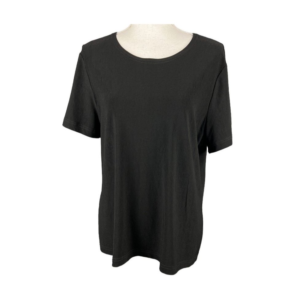 Vintage Carol Little Rounded Neckl Short Sleeve Blouse